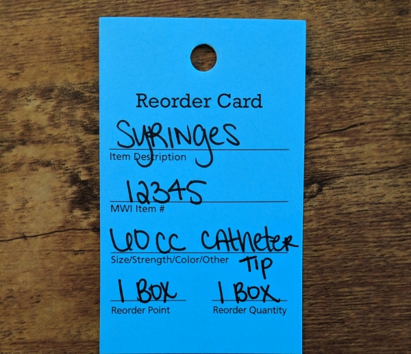 Using Reorder Tags for Your Inventory